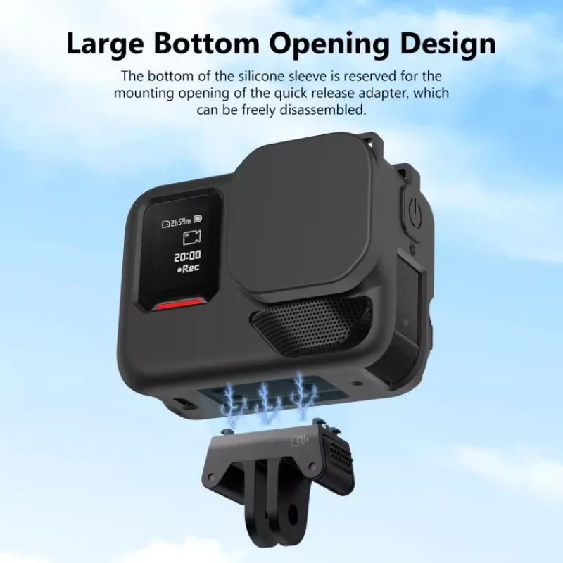 PULUZ Capa de proteção em silicone para Insta360 Ace Pro 2 - Preto