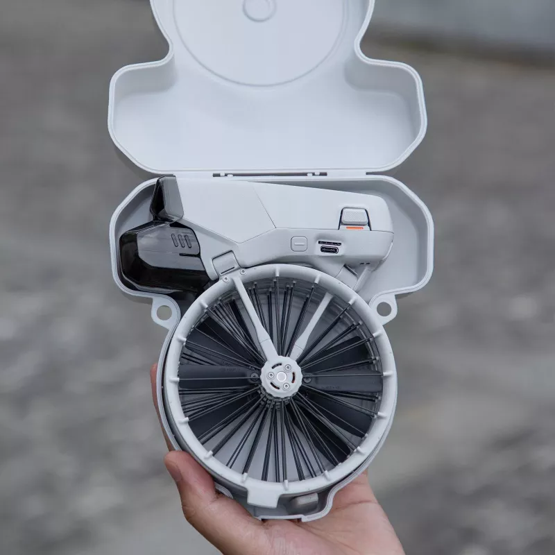 SUNNYLIFE Bolsa rígida de transporte para drone DJI Flip com alça de ombro, cinzento, FP-SN953-GY