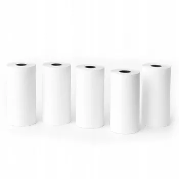 LOVEINSTANT Etiquetas de papel autoadesivo branco 5 rolos 3,5m para Love Instant X6 / S1 / Phomemo T02 / M02x