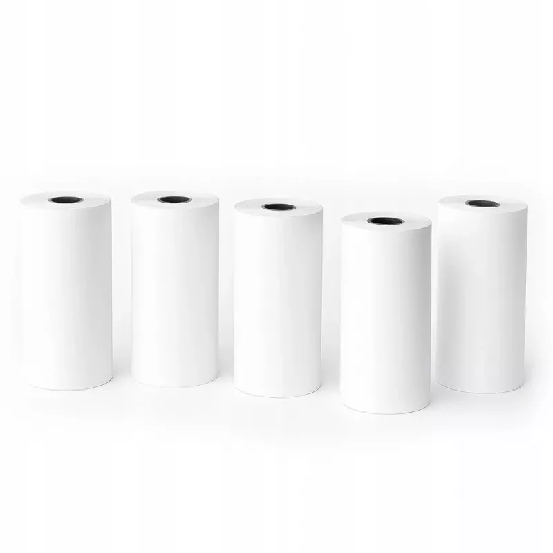 LOVEINSTANT Etiquetas de papel autoadesivo branco 5 rolos 3,5m para Love Instant X6 / S1 / Phomemo T02 / M02x