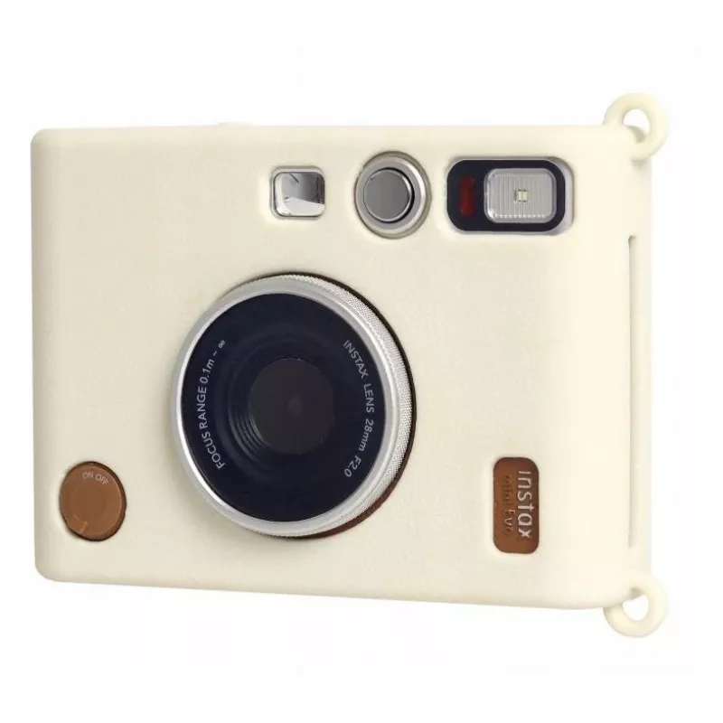 LOVEINSTANT Capa de silicone para Fujifilm Instax Mini Evo - branco