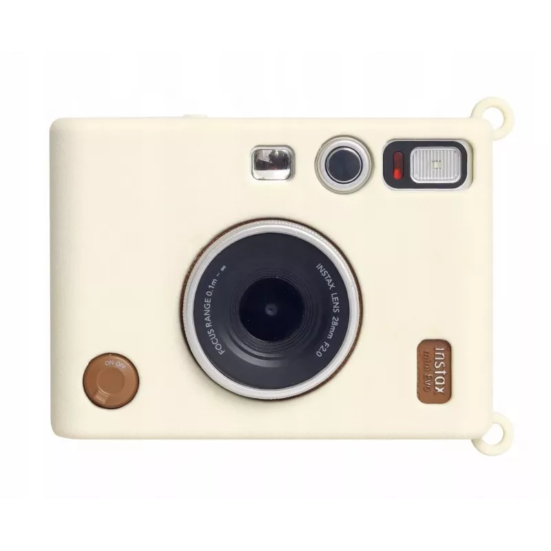 LOVEINSTANT Capa de silicone para Fujifilm Instax Mini Evo - branco