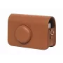 LOVEINSTANT Bolsa para câmara para Kodak Ektar H35 / H35N / Ultra F9, pele PU, castanho, com alça removível
