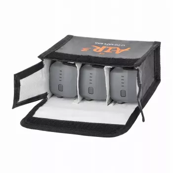 SUNNYLIFE bolsa à prova de fogo para 3 baterias DJI Air 3 / 3S