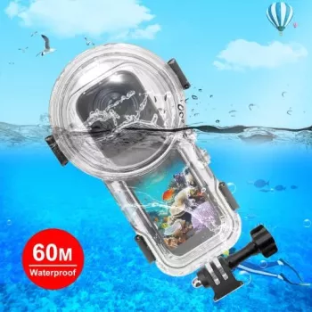 PULUZ Caixa subaquática à prova de água até 60m para Insta360 X5 / X 5 / Pu756t