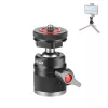PULUZ Mini cabeça de esfera 3D com parafuso de 1/4 de polegada e 2 suportes de sapata fria, capacidade de carga 3 kg, preto PU3075B