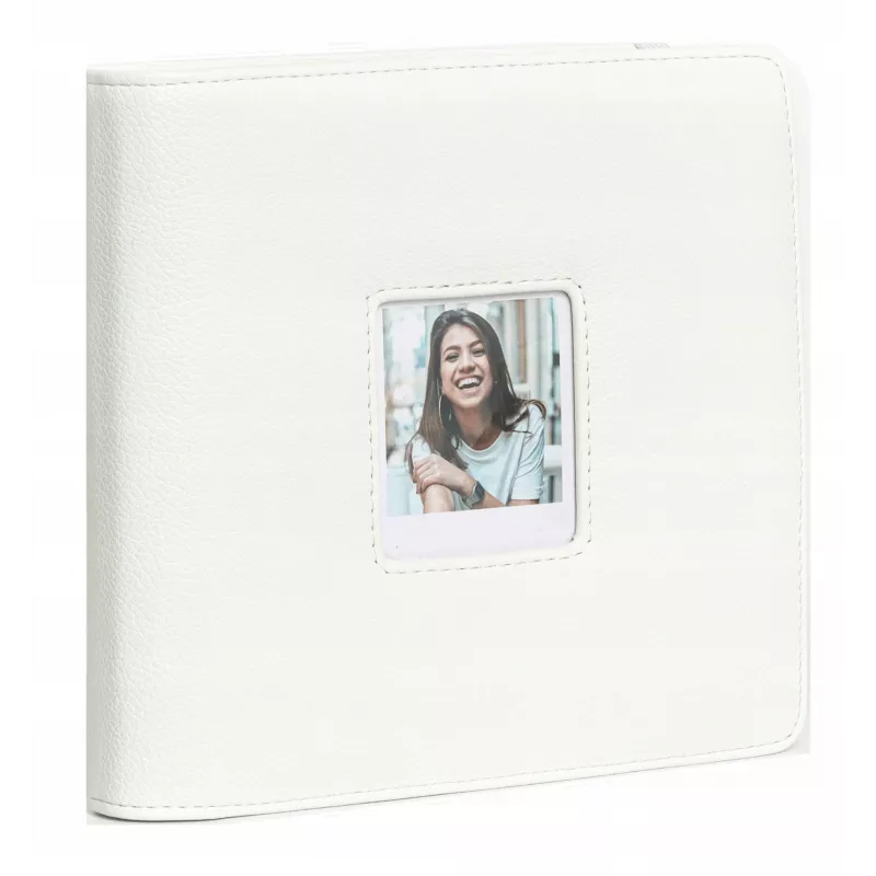 LOVEINSTANT Álbum de fotos para Polaroid Go – 36 folhas, 288 fotos, pele PU branca