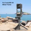 PULUZ Capa de proteção com suporte de moldura com 2 suportes de sapata fria e tampa de objetiva para Insta360 X4 (PU981B)