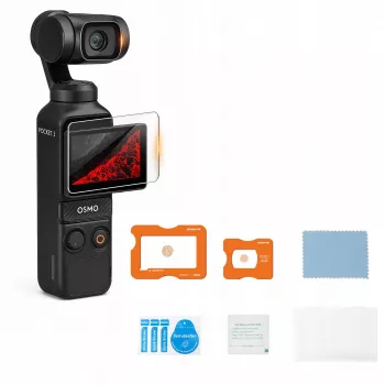 SUNNYLIFE Conjunto de proteção de ecrã e lente com revestimento AR para DJI Osmo Pocket 3 - vidro temperado 9H