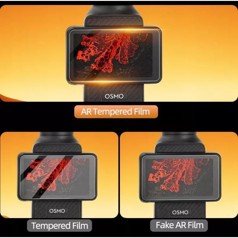 SUNNYLIFE Conjunto de proteção de ecrã e lente com revestimento AR para DJI Osmo Pocket 3 - vidro temperado 9H