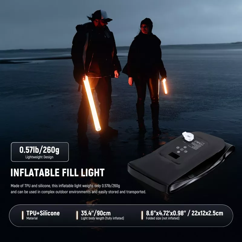 NEEWER GC21B luz tubular LED insuflável bi-color 21W 2500mAh