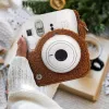 LOVEINSTANT capa de proteção para Fujifilm Instax Mini 12 - design cão de peluche - castanho