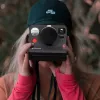 LOVEINSTANT tampa de objetiva em alumínio para Polaroid Now Now+ preto