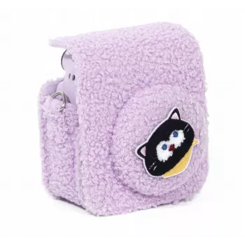 LOVEINSTANT capa de gatinho em peluche para Fujifilm Instax Mini 12 - lilás