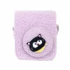 LOVEINSTANT capa de gatinho em peluche para Fujifilm Instax Mini 12 - lilás