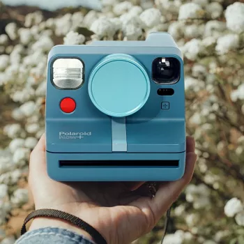 LOVEINSTANT tampa de objetiva em alumínio para Polaroid Now Now+ azul