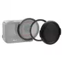 PULUZ kit adaptador de filtro UV 3-em-1 52mm tampa de objetiva para Insta360 Ace Pro 2 / PU770B