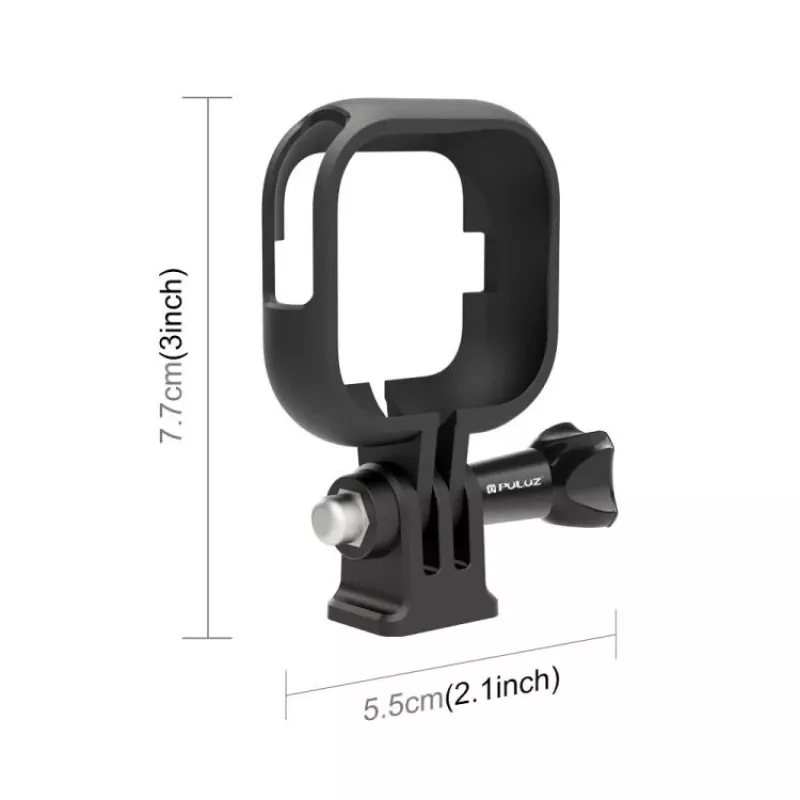 PULUZ suporte de moldura capa de proteção para Insta360 GO Ultra, fixação de tripé de 1/4 polegadas, preto