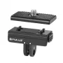 PULUZ adaptador de suporte de libertação rápida para rosca de tripé de 1/4 polegadas GoPro para encaixe rápido GoPro para Insta360 Ace Pro X4/X3/X2/X, DJI Osmo Action, PU965B