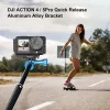 PULUZ PU768B Cage Rail para DJI Osmo Action 5 Pro / 4, horizontal e vertical