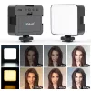 PULUZ luz de vídeo LED 100 LEDs 5W bi-color 2900-6500K USB-C suporte de rosca de 1/4 polegadas para câmara/telefone PU4141B
