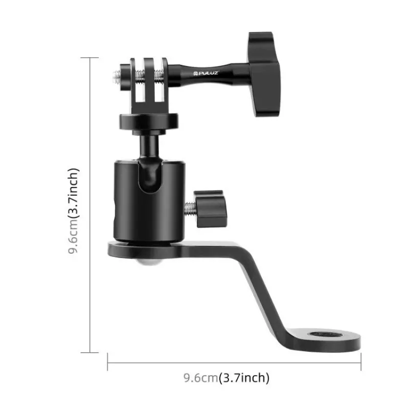 PULUZ suporte de espelho para mota, quad, scooter, bicicleta - suporte universal de guiador e braço de espelho para smartphone, action cam, GoPro - PU1056B