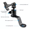 PULUZ suporte de espelho para mota, quad, scooter, bicicleta - suporte universal de guiador e braço de espelho para smartphone, action cam, GoPro - PU1056B