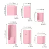 PULUZ conjunto de mala de proteção 6-em-1 para DJI Osmo Pocket 3 - rosa TPU/PU