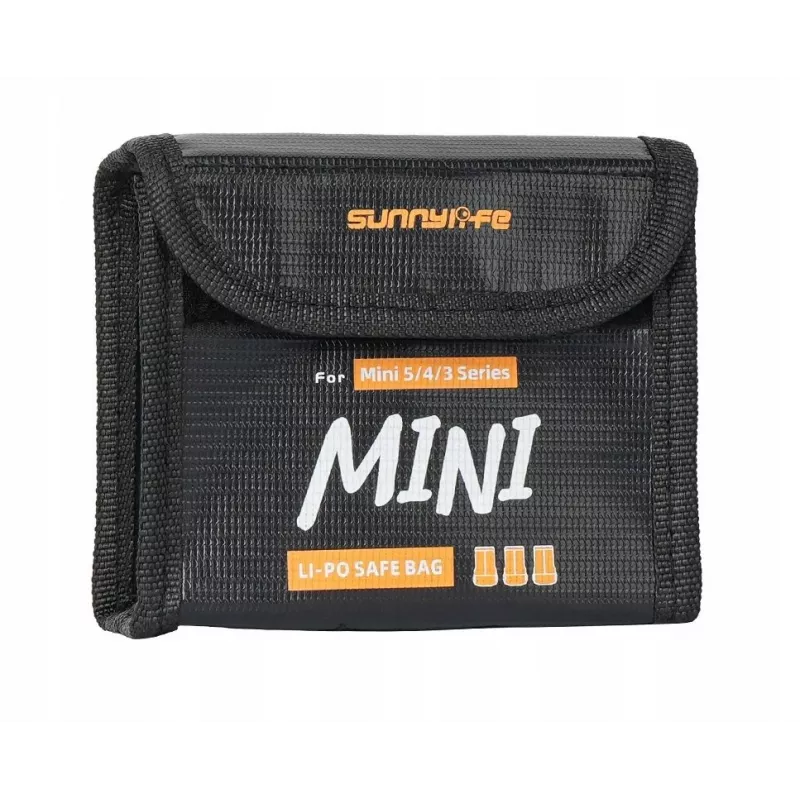 SUNNYLIFE Estojo de armazenamento de bateria à prova de fogo para 3x baterias DJI Mini 5/4/3 Pro Mini 3 N5p-dc085-3