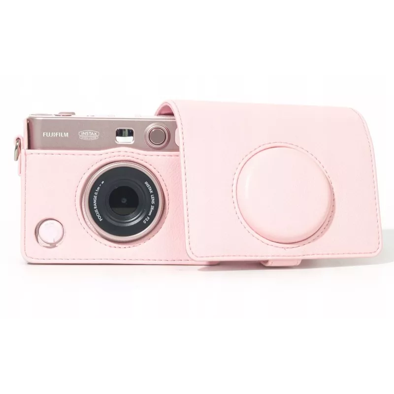 LOVEINSTANT Bolsa capa de proteção para Fujifilm Instax Mini Evo - rosa / horizontal