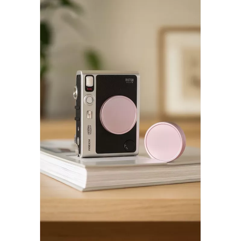 LOVEINSTANT Tampa de proteção para objetiva para Fujifilm Instax Mini Evo - rosa