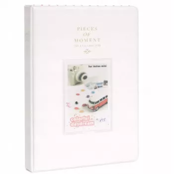 Álbum de fotos LOVEINSTANT para 128 cópias para Fujifilm Instax Mini 99 12 40 11 41 Evo LiPlay Link / Branco