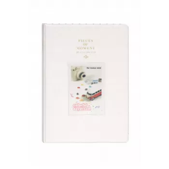 Álbum de fotos LOVEINSTANT para 128 cópias para Fujifilm Instax Mini 99 12 40 11 41 Evo LiPlay Link / Branco