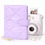 Álbum de fotos LOVEINSTANT para 108 fotos compatível com Fujifilm Instax Mini 12 40 11 9 8 7 Evo LiPlay Link, roxo acolchoado