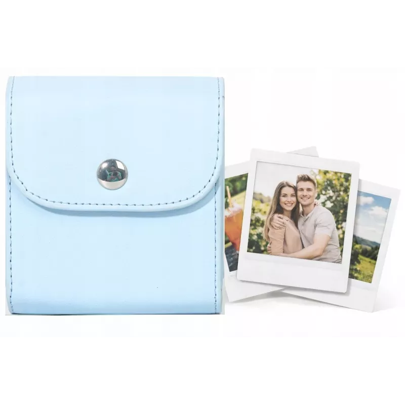 Bolsa de armazenamento de fotos LOVEINSTANT para Fujifilm Instax Square - Azul