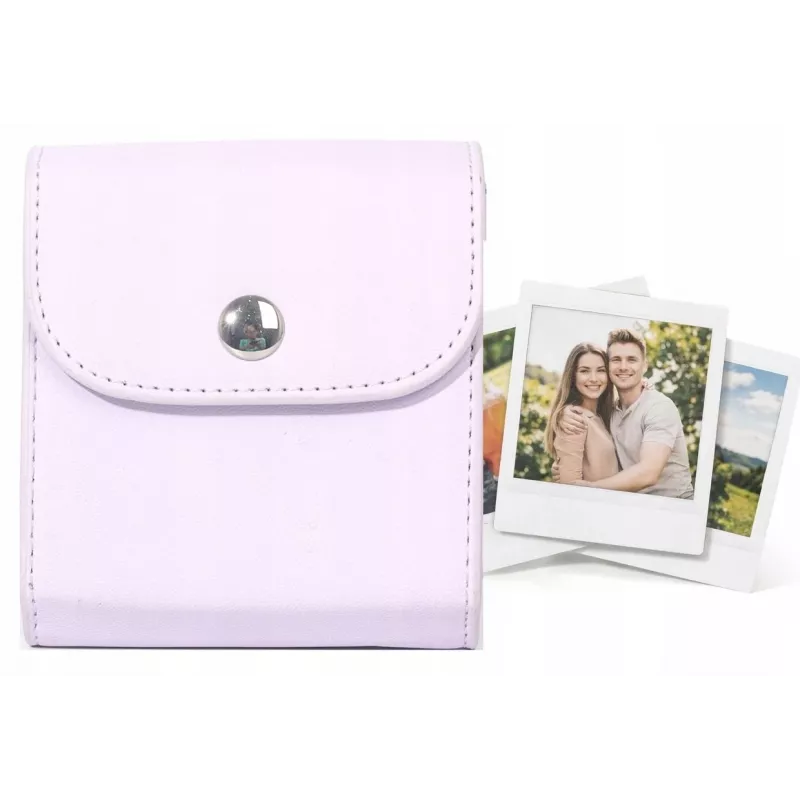 Capa de álbum de fotos LOVEINSTANT para Fujifilm Instax Square e cópias Mini – Roxo, 64 fotos
