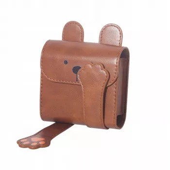 Álbum de fotos LOVEINSTANT para Fujifilm Instax Square e Mini - Design urso castanho, 64 fotos