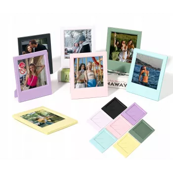 Conjunto LOVEINSTANT de 7 molduras coloridas para filme instantâneo Polaroid I-Type, 600, SX-70