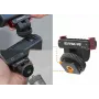 Suporte magnético de libertação rápida SUNNYLIFE com ficha de aparelho frio e rosca de 1/4 polegadas para DJI Osmo Action 5 Pro / 4 / 3 / 2 - Preto