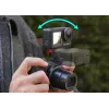 Suporte magnético de libertação rápida SUNNYLIFE com ficha de aparelho frio e rosca de 1/4 polegadas para DJI Osmo Action 5 Pro / 4 / 3 / 2 - Preto