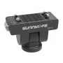 Suporte magnético de libertação rápida SUNNYLIFE com parafuso de 1/4 polegadas para Insta360 X4, X3, Ace Pro e mais - Preto (AD136-D)