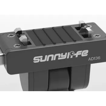 Suporte magnético de libertação rápida SUNNYLIFE com parafuso de 1/4 polegadas para Insta360 X4, X3, Ace Pro e mais - Preto (AD136-D)