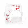 LOVEINSTANT Capa de Proteção Rígida para Fujifilm Instax Mini 12 - Padrão Cereja Vermelha com Alça de Ombro