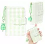 LOVEINSTANT Álbum de Fotografias de Bolso Xadrez Verde para 28 Fotografias Instax Mini e Zink