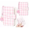 LOVEINSTANT Estojo Kit 4 em 1 Álbum de Fotografias Protetor de Ecrã LCD Tampa de Objetiva para Fujifilm Instax Mini Evo - Rosa