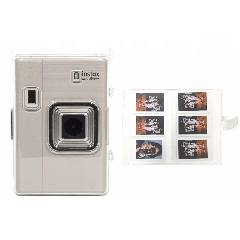 LOVEINSTANT Estojo e Álbum de Fotografias para Fujifilm Instax Mini LiPlay - Preto