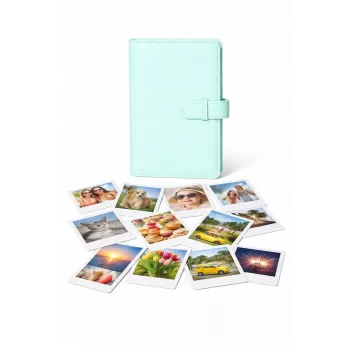 LOVEINSTANT Álbum de Fotografias 108 Fotografias para Fuji Instax Mini 13 12 11 40 41 99 Evo Link / Verde