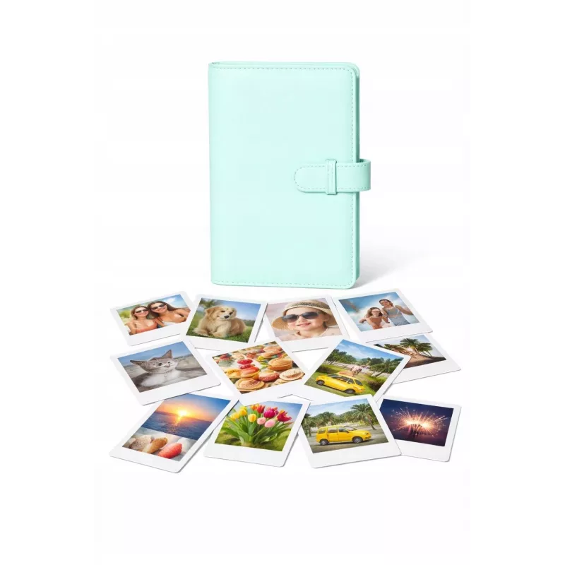 LOVEINSTANT Álbum de Fotografias 108 Fotografias para Fuji Instax Mini 13 12 11 40 41 99 Evo Link / Verde