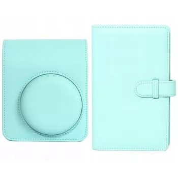 LOVEINSTANT Capa de Proteção e Conjunto com Álbum de Fotos para Fujifilm Instax Mini 13 - Verde