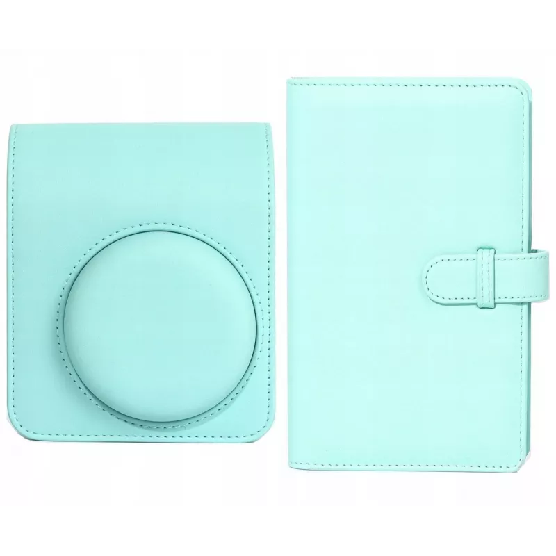 LOVEINSTANT Capa de Proteção e Conjunto com Álbum de Fotos para Fujifilm Instax Mini 13 - Verde